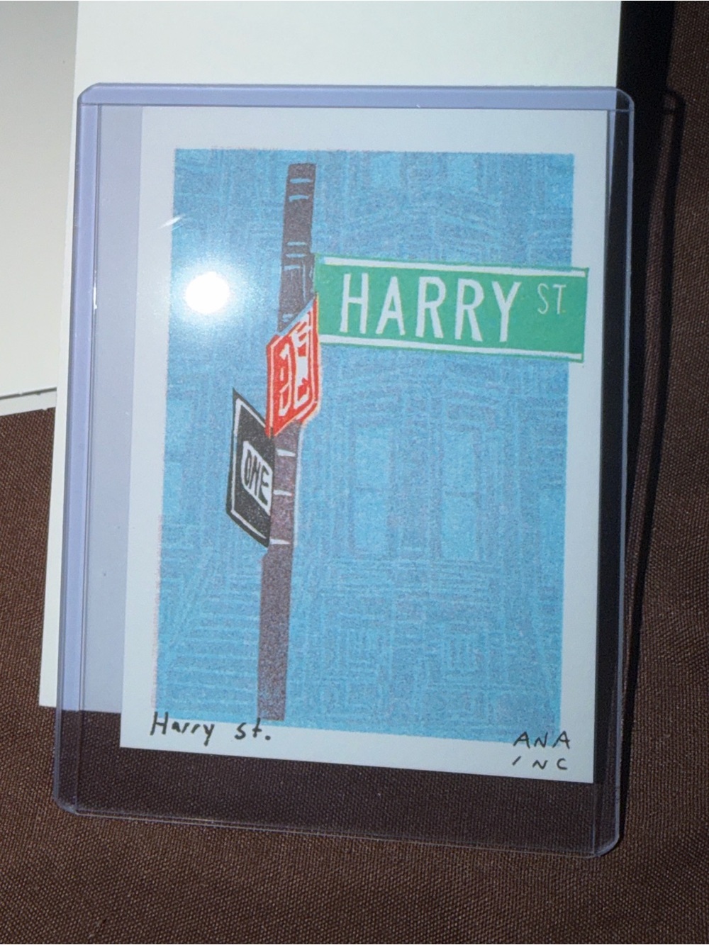 Ana Inciardi x Harry Styles Harry St. Street Sign Mini Print Together Together